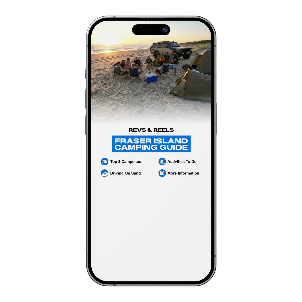 Revs & Reels Fraser Island Camping Guide (Mini Edition)